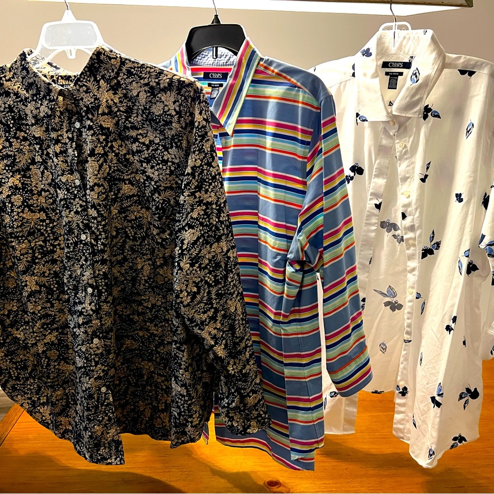 Chaps 2xl no iron button down shirts